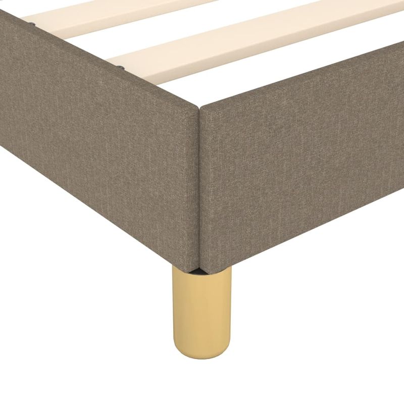 Casa si Gradina - Mobilier - Paturi si accesorii - Paturi - Cadru de pat cu tablie, gri taupe, 90x190 cm, textil - Infinity.ro