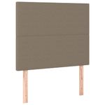 Casa si Gradina - Mobilier - Paturi si accesorii - Paturi - Cadru de pat cu tablie, gri taupe, 90x190 cm, textil - Infinity.ro