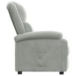 Casa si Gradina - Mobilier - Scaune si fotolii - Fotolii - Fotoliu rabatabil, gri deschis, catifea - Infinity.ro