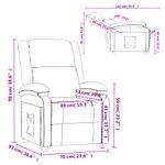 Casa si Gradina - Mobilier - Scaune si fotolii - Fotolii - Fotoliu rabatabil, gri deschis, catifea - Infinity.ro