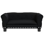 Petshop - Accesorii petshop - Culcusuri si custi - Culcusuri si saltele - Pat de caini, negru, 70x45x30 cm, piele ecologica - Infinity.ro