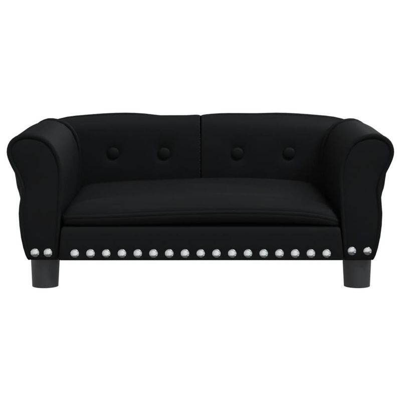 Petshop - Accesorii petshop - Culcusuri si custi - Culcusuri si saltele - Pat de caini, negru, 70x45x30 cm, piele ecologica - Infinity.ro