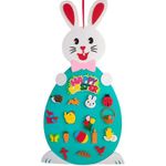 Jucarii, Copii si Bebe - Jucarii si jocuri - Jucarii & jocuri educative - Jocuri si jucarii educative - Iepuras din fetru cu 19 decoratiuni, 95 x 47 cm Bambinice BN049 - Infinity.ro