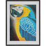 Jucarii, Copii si Bebe - Jucarii si jocuri - Jucarii & jocuri educative - Seturi de artizanat - Set creativ cu diamante rotunde Diamond Painting 30 x 40 cm Papagal Grafix - Infinity.ro
