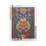 Jucarii, Copii si Bebe - Jucarii si jocuri - Jucarii & jocuri educative - Seturi de artizanat - Set creativ cu diamante rotunde Diamond Painting 40 x 30 cm Bufnita Iso Trade - Infinity.ro