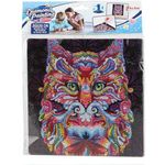 Jucarii, Copii si Bebe - Jucarii si jocuri - Jucarii & jocuri educative - Seturi de artizanat - Set creativ cu diamante rotunde Diamond Painting Extra Shiny Animal 20 x 20 cm, Toi-Toys - Infinity.ro