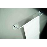 Casa si Gradina - Sanitare - Suporturi si accesorii baie - Suporturi baie - Suport prosop simplu cu fixare prin lipire, Casa Blanca Wind, crom - Infinity.ro