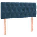 Casa si Gradina - Mobilier - Paturi si accesorii - Paturi - Pat box spring cu saltea, albastru inchis, 120x200 cm, catifea - Infinity.ro