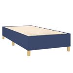 Casa si Gradina - Mobilier - Paturi si accesorii - Paturi - Pat cu arcuri, saltea si LED, albastru, 80x200 cm, textil - Infinity.ro