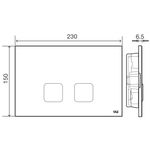 Casa si Gradina - Sanitare - Chiuveta bucatarie si accesorii - Accesorii chiuvete - Clapeta de actionare pentru rezervoare incastrate Dual-Flush, Casa Blanca Oli, alb - Infinity.ro