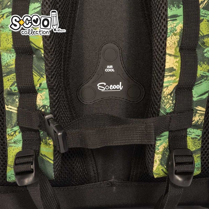 Carti si Birotica - Rechizite - Rucsacuri si genti scolare - Ghiozdan anatomic DINO, 38 x 39 x 19.5 cm - S-COOL - Infinity.ro