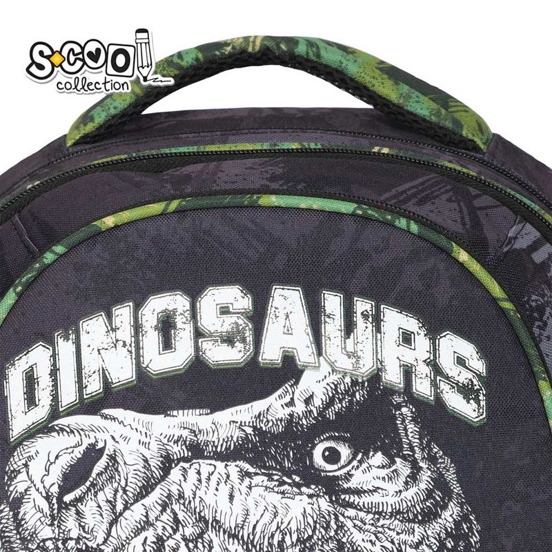 Carti si Birotica - Rechizite - Rucsacuri si genti scolare - Ghiozdan anatomic DINO, 38 x 39 x 19.5 cm - S-COOL - Infinity.ro