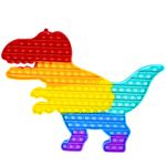 Jucarii, Copii si Bebe - Jucarii si jocuri - Jucarii bebelusi - Jucarii interactive bebelusi - Jucarie senzoriala, antistres, curcubeu, XXL, 45 x 34 x 1.5 cm - Dinozaur - Infinity.ro