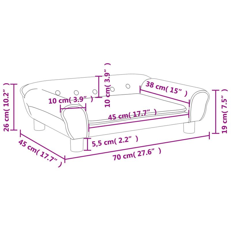 Casa si Gradina - Mobilier - Mobilier copii - Mobilier camera copiilor - Canapea pentru copii, albastru, 70x45x26 cm, catifea - Infinity.ro