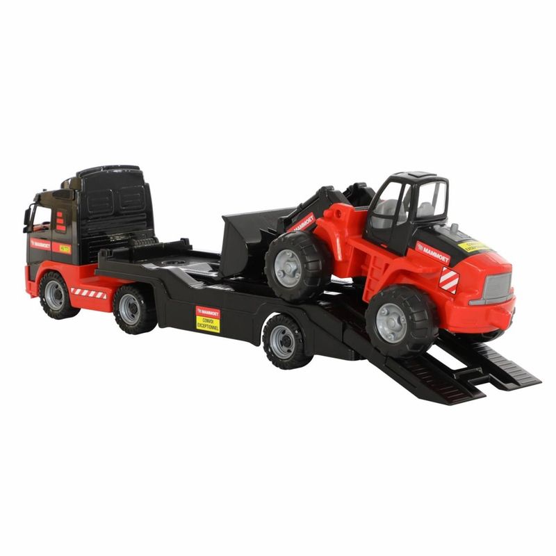 Jucarii, Copii si Bebe - Jucarii si jocuri - Vehicule si jucarii cu telecomanda - Utilaje constructie de jucarie - Camion+buldozer - Mammoet, 89 x 19 x 25 cm, Polesie - Infinity.ro