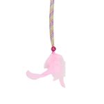 Petshop - Accesorii petshop - Jucarii animale - Jucarii interactive animale - Jucarie undita argintie pentru pisici 40cm - Infinity.ro