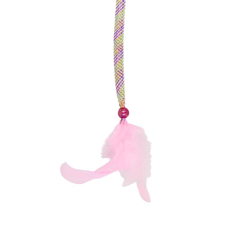 Petshop - Accesorii petshop - Jucarii animale - Jucarii interactive animale - Jucarie undita argintie pentru pisici 40cm - Infinity.ro