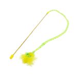 Petshop - Accesorii petshop - Jucarii animale - Jucarii interactive animale - Jucarie undita galbena pentru pisici 40cm - Infinity.ro