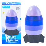 Jucarii, Copii si Bebe - Jucarii si jocuri - Seturi de constructie si cuburi - Seturi de constructie - Joc constructii, din lemn, Racheta - Infinity.ro