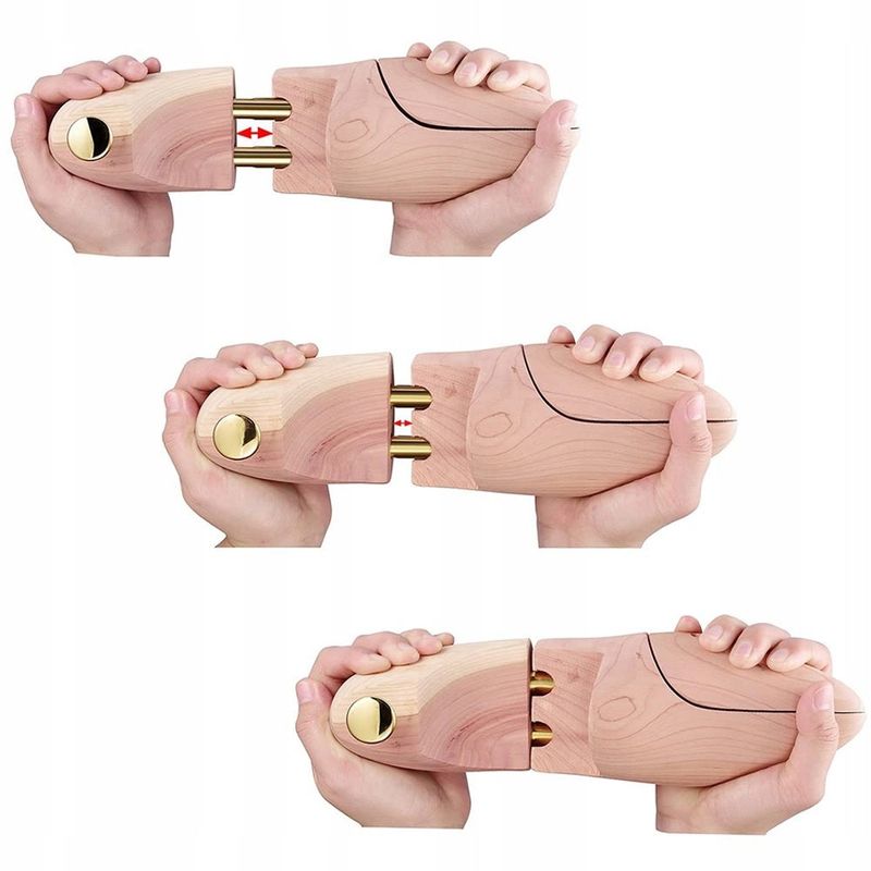 Fashion, accesorii si bijuterii - Femei - Incaltaminte femei - Accesorii incaltaminte - Set 2 Sanuri Pentru Largit si Alungit Pantofi, Marimea 39-40 - Lemn - Infinity.ro