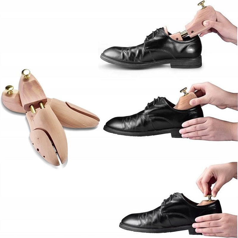 Fashion, accesorii si bijuterii - Femei - Incaltaminte femei - Accesorii incaltaminte - Set 2 Sanuri Pentru Largit si Alungit Pantofi, Marimea 39-40 - Lemn - Infinity.ro