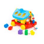 Jucarii, Copii si Bebe - Jucarii si jocuri - Jucarii bebelusi - Jucarii de tras/impins - Casuta cu forme si roti, Polesie - Infinity.ro