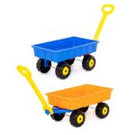 Jucarii, Copii si Bebe - Jucarii si jocuri - Jucarii de exterior - Jucarii pentru plaja si nisip - Carut cu maner, 99 x 29 x 23 cm, Cavallino - Infinity.ro