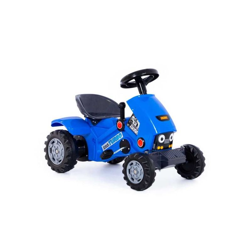 Jucarii, Copii si Bebe - Jucarii si jocuri - Jucarii de exterior - Masinute si vehicule pentru copii - Tractor Turbo 2 cu pedale, 78 x 44 x 54 cm, Polesie - Infinity.ro