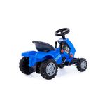 Jucarii, Copii si Bebe - Jucarii si jocuri - Jucarii de exterior - Masinute si vehicule pentru copii - Tractor Turbo 2 cu pedale, 78 x 44 x 54 cm, Polesie - Infinity.ro