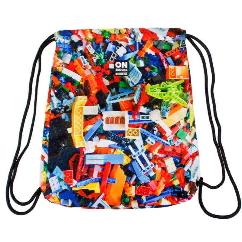 Fashion, accesorii si bijuterii - Copii - Accesorii copii - Genti si rucsacuri copii - Sac sport Blocks, 46 x 35.5 cm - STARPAK - Infinity.ro