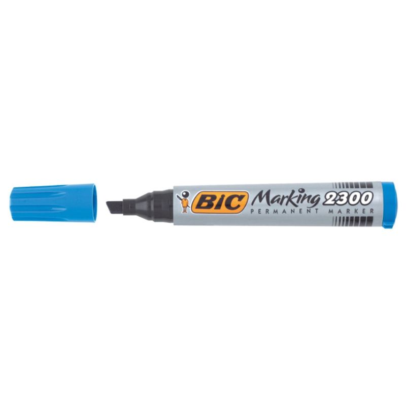 Carti si Birotica - Birotica - Instrumente de scris - Markere si carioci - Marker permanent 2300 albastru 12/cutie - BIC - Infinity.ro