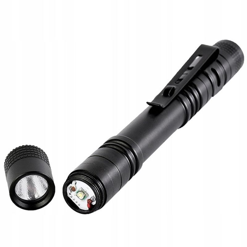 Sport si Outdoor - Camping - Articole solare camping - Lampi si lanterne camping - Set 4 Lanterne Tactice LED, Reincarcabile USB, Focus Ajustabil - Negru - Infinity.ro