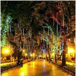 Casa si Gradina - Decoratiuni - Decoratiuni de sezon - Instalatie de Craciun, Welora,  turturi de gheata x36 LED-uri, Lumina Multicolor - Infinity.ro