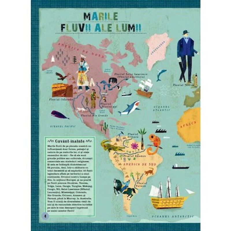 Carti si Birotica - Carti - Carti pentru copii - Carti interactive - Marile fluvii ale lumii, Volker Mehnert, Martin Haake - Infinity.ro