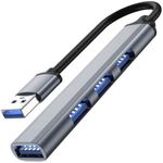 PC, gaming si accesorii - Retelistica - Hub-uri - Hub USB cu 4 port-uri,Corp din aluminiu,Gri - Argintiu - Infinity.ro