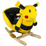 Jucarii, Copii si Bebe - Jucarii si jocuri - Jucarii de exterior - Balansoare copii - Balansoar pentru bebelusi, Albinuta, lemn + plus, 60 x 34 x 45 cm - Infinity.ro