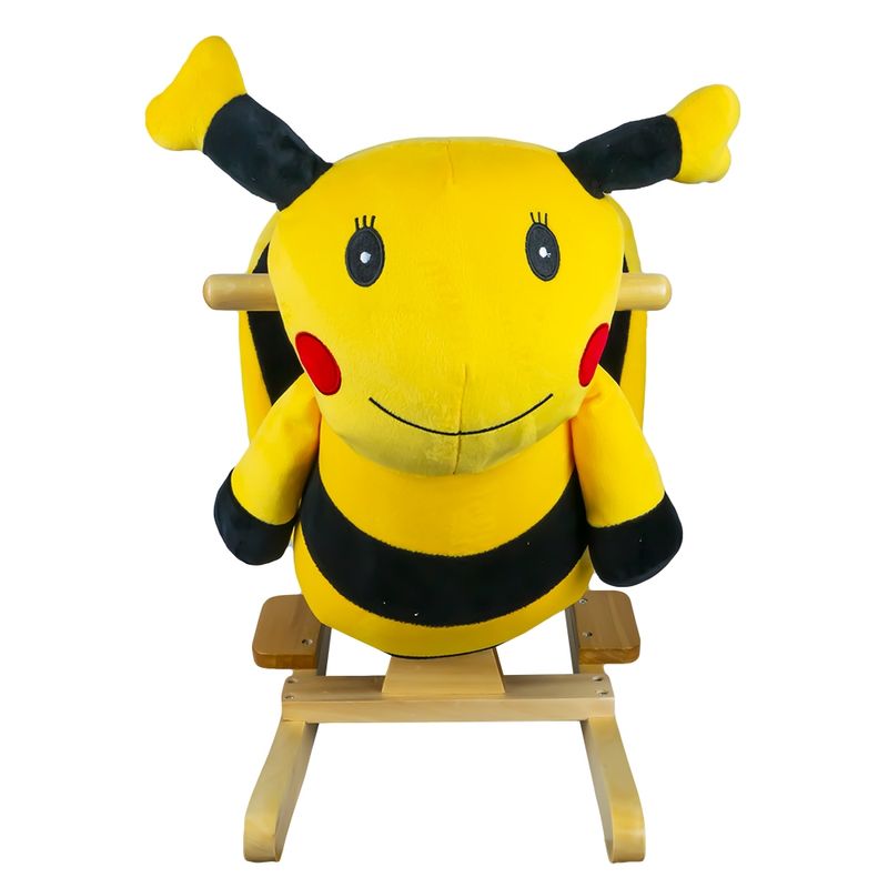 Jucarii, Copii si Bebe - Jucarii si jocuri - Jucarii de exterior - Balansoare copii - Balansoar pentru bebelusi, Albinuta, lemn + plus, 60 x 34 x 45 cm - Infinity.ro