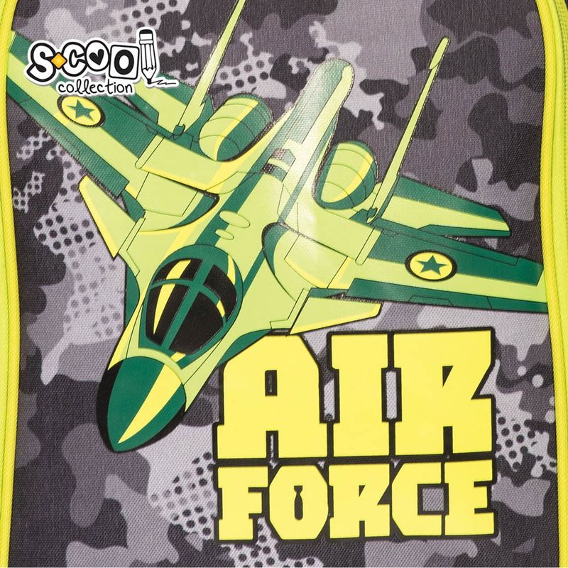 Carti si Birotica - Rechizite - Rucsacuri si genti scolare - Ghiozdan ergonomic AIR FORCE, 40.5 x 29 x 13.5 cm - S-COOL - Infinity.ro