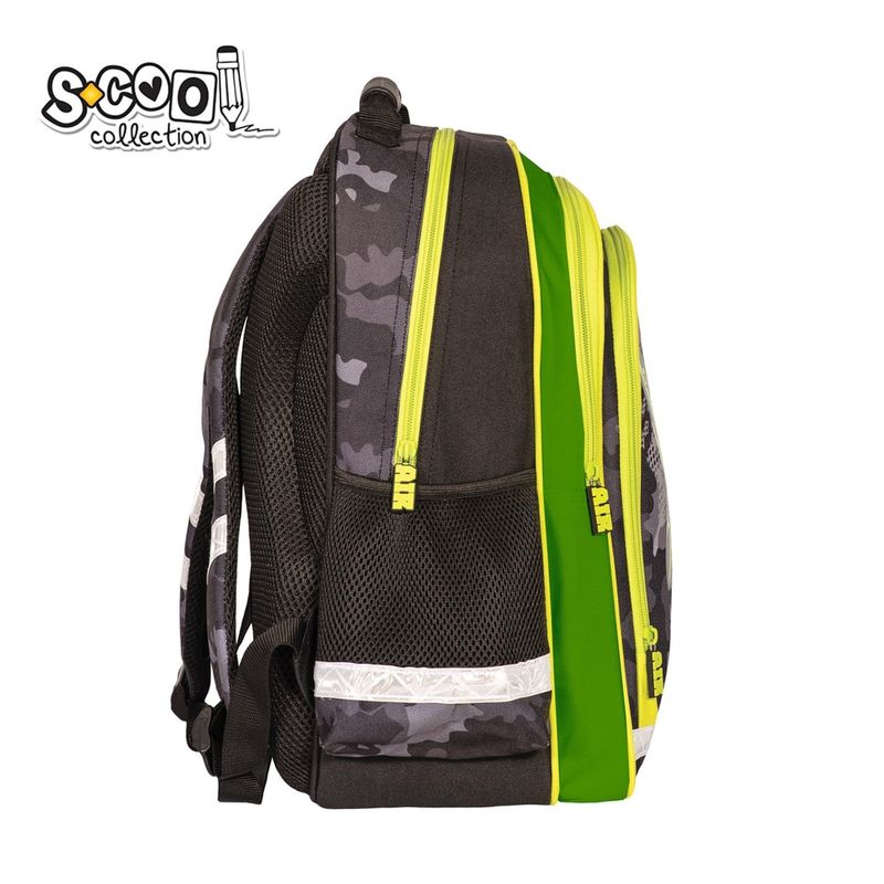 Carti si Birotica - Rechizite - Rucsacuri si genti scolare - Ghiozdan ergonomic AIR FORCE, 40.5 x 29 x 13.5 cm - S-COOL - Infinity.ro