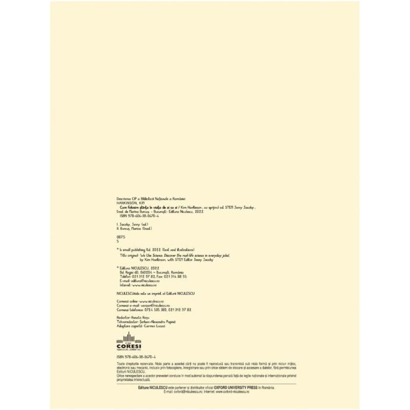 Carti si Birotica - Carti - Carti pentru copii - Carti interactive - Cum folosim stiinta in viata de zi cu zi, Kim Hankinson, Jenny Jacoby - Infinity.ro