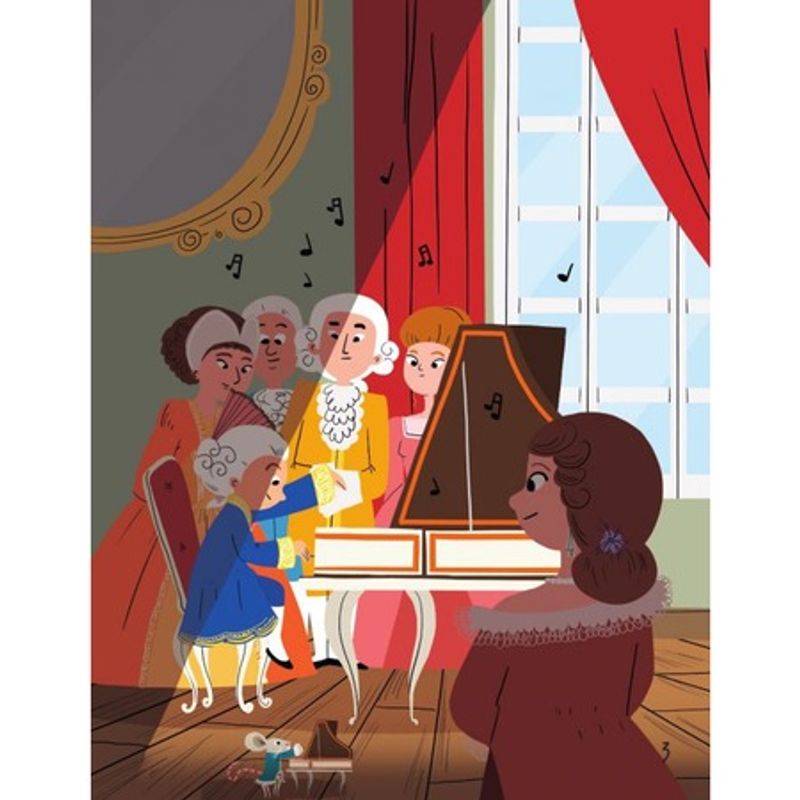 Carti si Birotica - Carti - Carti pentru copii - Basme si povesti - Povestea mea de seara: Mozart si destinul lui de geniu, Christine Palluy, Prisca Le Tande - Infinity.ro