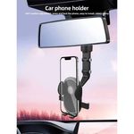 Laptop, Telefoane si Tablete - Telefoane mobile si accesorii - Accesorii Telefoane - Alte accesorii telefoane - Suport auto pentru telefon cu prindere la oglinda retrovizoare 360 grade - Negru - Infinity.ro