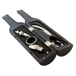 Casa si Gradina - Bucatarie si vesela - Accesorii bar - Tirbusoane si dopuri - Set desfactor/Tirbuson de vin cu 5 Accesorii,Negru - Negru - Infinity.ro