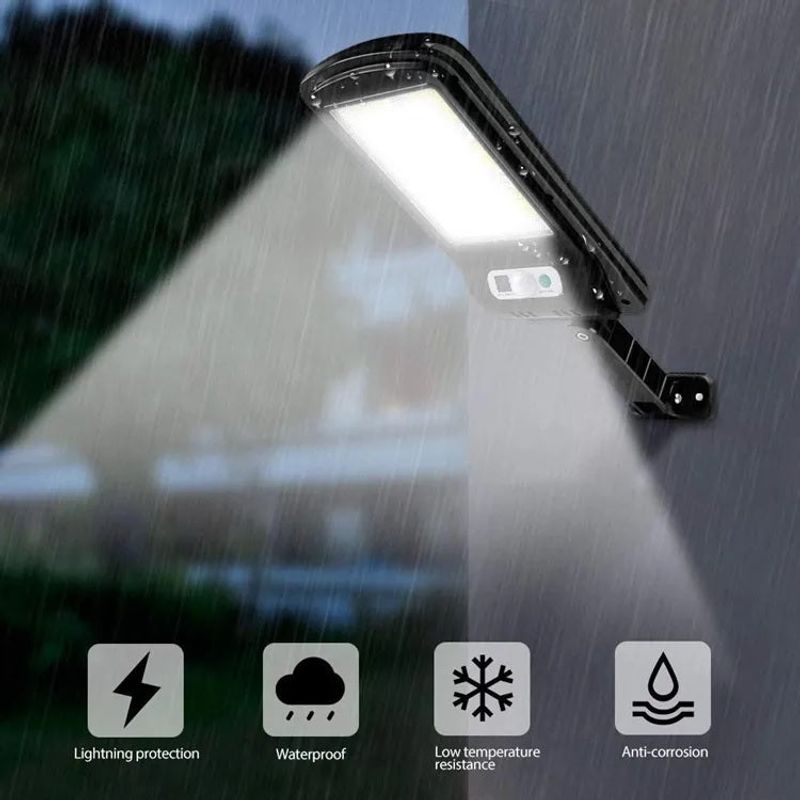 Casa si Gradina - Corpuri si surse de iluminat - Iluminat exterior - Lampi solare - Lampa Solara 150 LED COB,Putere 60W, Senzor de Lumina/Miscare - 240x120x30 mm - Infinity.ro