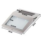 Casa si Gradina - Decoratiuni - Obiecte decorative - Accesorii decorative - Numar de casa LED cu incarcare solara, Design Modern, Gri - 200 x 150 x 100 - Infinity.ro