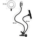 Casa si Gradina - Corpuri si surse de iluminat - Veioze si lampi - Veioze - Lampa de birou LED Selfie Ring Profesionala cu Telecomanda - Negru - Infinity.ro