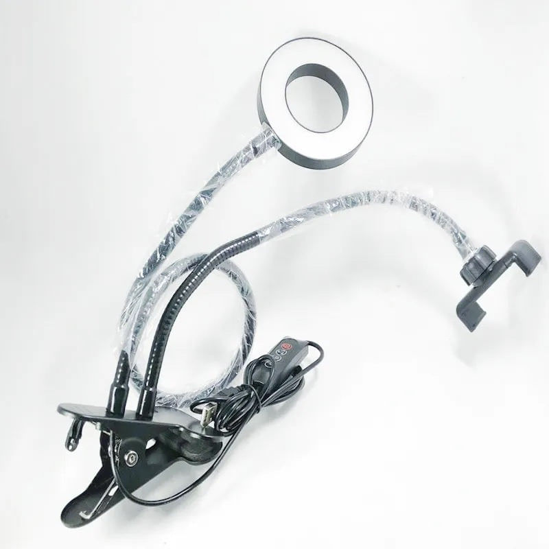 Casa si Gradina - Corpuri si surse de iluminat - Veioze si lampi - Veioze - Lampa de birou LED Selfie Ring Profesionala cu Telecomanda - Negru - Infinity.ro