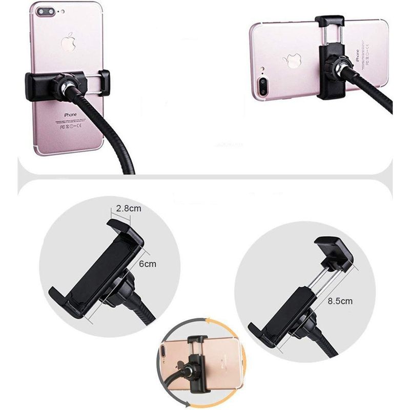 Casa si Gradina - Corpuri si surse de iluminat - Veioze si lampi - Veioze - Lampa de birou LED Selfie Ring Profesionala cu Telecomanda - Negru - Infinity.ro