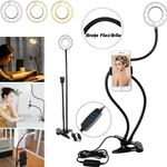 Casa si Gradina - Corpuri si surse de iluminat - Veioze si lampi - Veioze - Lampa de birou LED Selfie Ring Profesionala cu Telecomanda - Negru - Infinity.ro