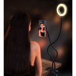 Casa si Gradina - Corpuri si surse de iluminat - Veioze si lampi - Veioze - Lampa de birou LED Selfie Ring Profesionala cu Telecomanda - Negru - Infinity.ro